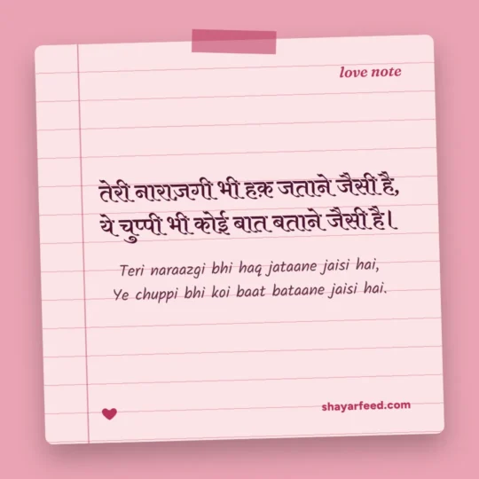 Sorry Shayari photo: Teri naraazgi bhi haq jataane jaisi hai